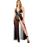Noir Handmade F412 Do not Disturb Crossover Halter Maxi Dress Black XS