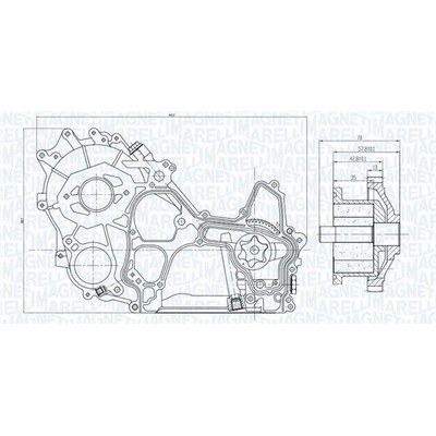 Olejové čerpadlo MAGNETI MARELLI 351516000119 351516000119