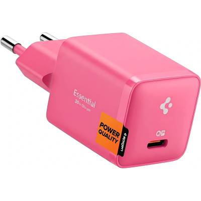 Spigen Зарядно устройство Spigen Wall Charger Arcstation Essential EE301EU - Type-C, PD30W - Розово