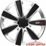 Versaco Тасове за джанти 14'' Versaco Carbon GTX - Black / Silver (56076) - steficenter