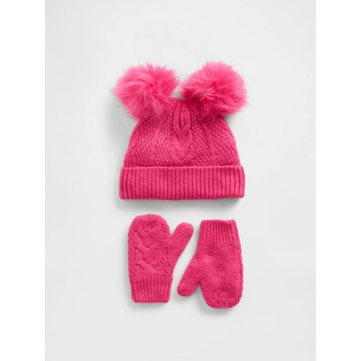 GAP Baby set rukavic a čepice Růžová