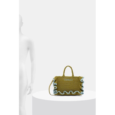 TWINSET чанта crossbody дамска от сплетена материя (261TD8291)