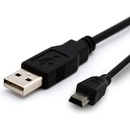 4World 07602 Kábel USB 2.0 AM / BM mini, 1,8m, čierny