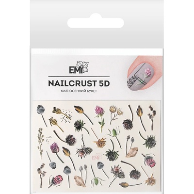 E.Mi Vodolepka NAILCRUST 5D 21 Autumn bouquet