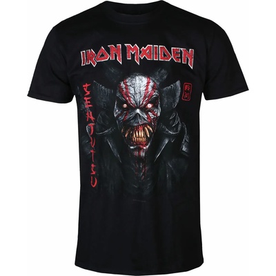 ROCK OFF мъжка тениска Iron Maiden - Senjutsu Back Cover Vertical Logo BL - ROCK OFF - IMTEE133MB