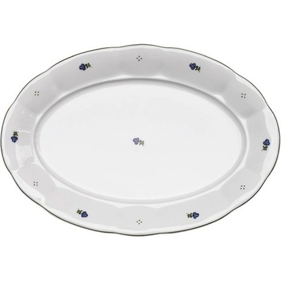 G. Benedikt Q0073 podnos oválný 32 cm dekor modré házenky