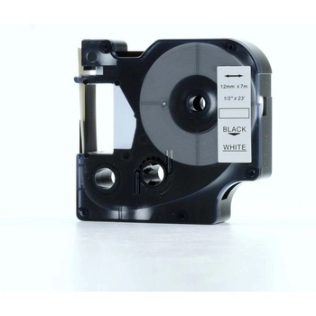 Pro Dymo Съвместима лента с Dymo 45013, S0720530, 12mm x 7m черен печат / бял фон (45013)