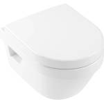 Villeroy & Boch Комплект окачена тоалетна чиния Villeroy&Boch Architectura Combi-Pack DirectFlush Rimless със седалка softclose, бяло Alpin CeramicPlus (4687HRR1)