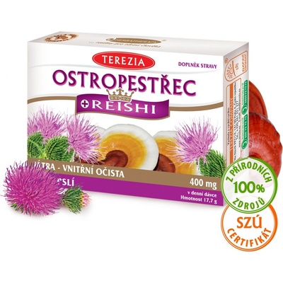 Terezia Company Ostropestrec + Reishi 60 kapsúl