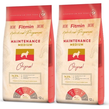 Fitmin dog medium maintenance 2 x 12 kg