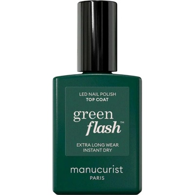Manucurist Vrchný lak Green Flash LED Gél Top Coat 15 ml
