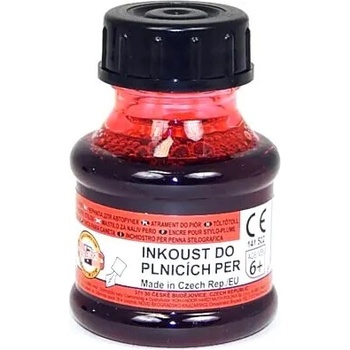 KOH-I-NOOR Atrament do plniaceho pera 50 ml červený