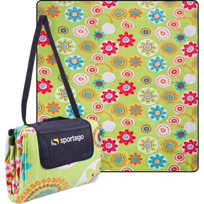 Sportago Flowers pikniková deka 180x180 cm