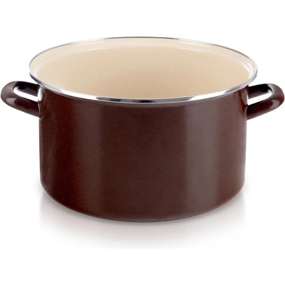 Orion Hrnec BROWN Lem 11,5 l 32 cm smaltovaný plech, nerezová ocel hnědá, 8592381213053