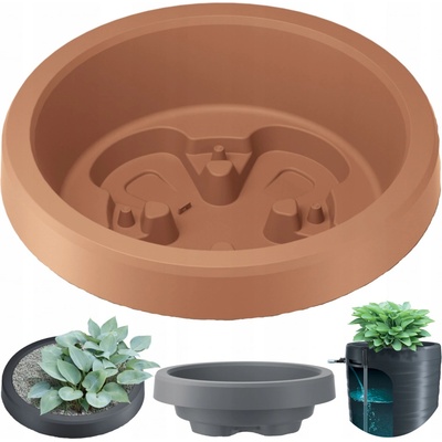 Botle Kvetináč plast oranžový 59,5 x 59,5 x 19,2 cm