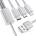 Hama Кабел 3 в 1 - LIGHTNING, microUSB и TYPE-C, черен - 125 см