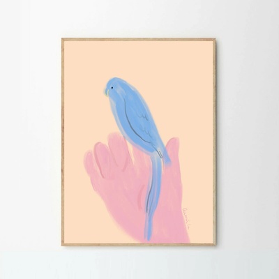 Moikka Plagát Blue Lady by Stine Belden Røed 50x70cm
