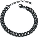 HARAHU Гривна на ръка to-34807 - Черна / 18+5см / 7мм kp34807