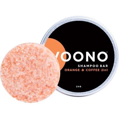 VOONO Mini šampuk s pomerančem a kávou 2v1 24g
