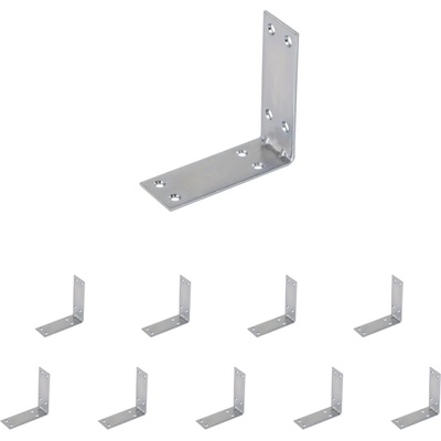 Walteco Spojovací uholník 80x80x30 mm pozinkovaný 10 ks 437BP2