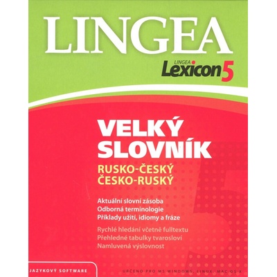 Velký slovník rusko-český česko-ruský software 2008 (PLX5RUCZ2B)