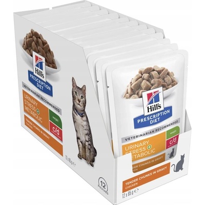 Hill's Prescription Diet c/d Urinary Stress + Metabolic 12x85 g