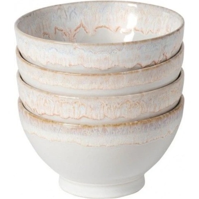 Costa Nova 4 ks bílých kameninových misek Latte Bowls 15 cm