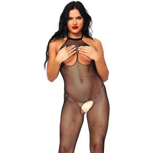 Leg Avenue Бодистокинг с отворен бюст и свободен клин