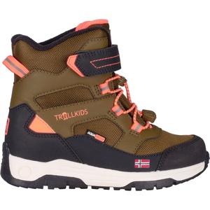 Trollkids Детски зимни ботуши Trollkids Kid's Lofoten Winter Boots Pro Winter boots - Spruce Green / Black / Vivid Orange - размер 29 (EU) (702-3486-0912)