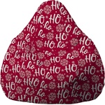 PUFRELAX Пуф, круша, 220л. , Nirvana Hobbit, HOHOHO, Водоустойчив, Перящ се калъф, Пълнеж от Полистиролни перли, принт (PUF-G-NH-TEXP-HHH) - topmarket