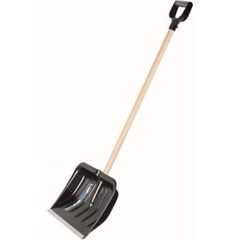 PALISAD Лопата за сняг, пластмасова, 395x309x1215 мм, дървена дръжка, FSC// Palisad
