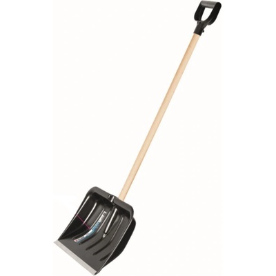 PALISAD Лопата за сняг, пластмасова, 395x309x1215 мм, дървена дръжка, FSC// Palisad