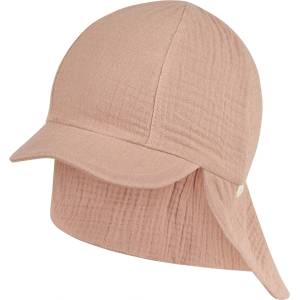 Sterntaler Детска шапка с козирка Sterntaler Kids' Peaked Cap with Neck Flap Muslin Cap - Taupe - размер 47 cm (904-3661-0811)