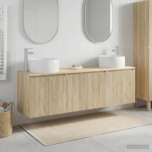 vidaXL Комплект шкафове за баня 3 бр. Дъб сонома 49, 5 x 44, 5 x 66 см (3405709)
