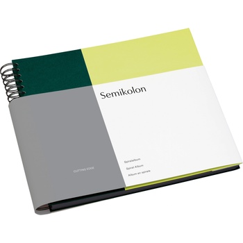 Semikolon Фотоалбум Spiral Cutting Edge тъмнозелен и киви (364853)