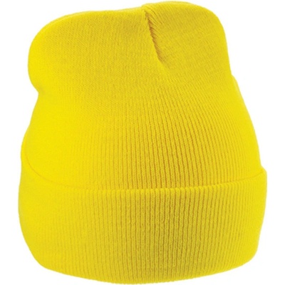 L-Merch Unisex pletená čepice C700 Yellow