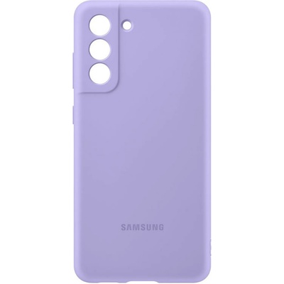 Samsung Оригинален гръб Гръб Samsung Silicone Cover за Galaxy S21 FE - Лилав, EF-PG990TVE