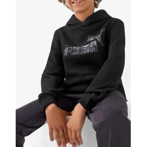 PUMA Essentials+ Camo Fleece Hoodie Black - magazinko