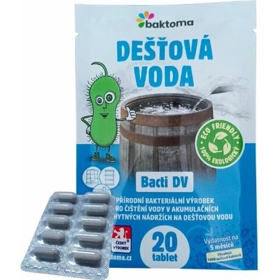 Baktoma Bacti DV TABLETY bakterie pro jímky na dešťovou vodu BACTI DV 20 TABLET