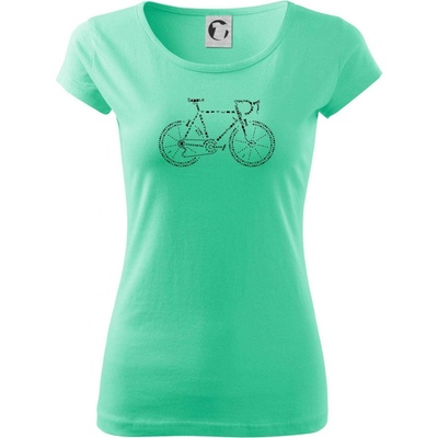 Bicykel názvy Pure dámske tričko Mätová