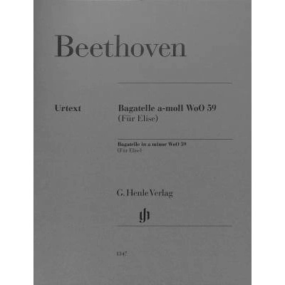 Bagatelle In A Minor WoO 59 Pre Elišku pre sólo klavír od Ludwig van Beethoven