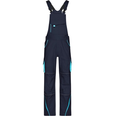 James & Nicholson kalhoty Color JN 848 s laclem Navy/tyrkysová