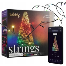 TWINKLY Inteligentné vianočné osvetlenie na stromček Strings 400 LED RGB+W reťaz 32 m