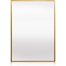 Casa Chic Croxley Стенно огледало с метална рамка, правоъгълно, 90 x 60 см (EL-MIR-MET-90X60-GLD) (EL-MIR-MET-90X60-GLD)
