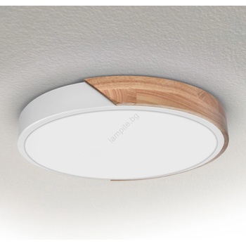 Brilagi - LED плафон PILANA LED/24W/230V дъб/бял диаметър 30 см (BG2709)
