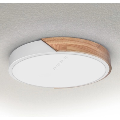Brilagi - LED плафон PILANA LED/24W/230V дъб/бял диаметър 30 см (BG2709)