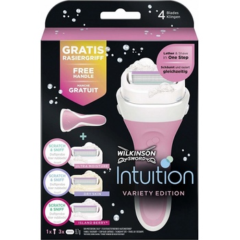 Wilkinson Sword Intuition Variety Edition + 3 ks hlavic