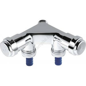 GROHE 41022000 - Двоен вентил eggemann dn 15, лъскав хром (gh0886)