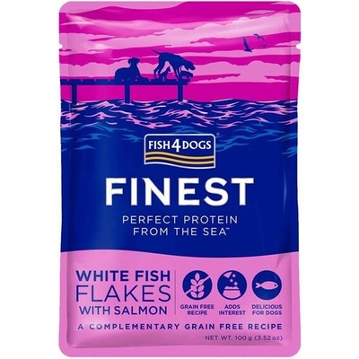 Fish4Dogs Finest White Fish flakes 100 g