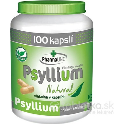 PharmaLINE Psyllium Natural 100 kapsúl
